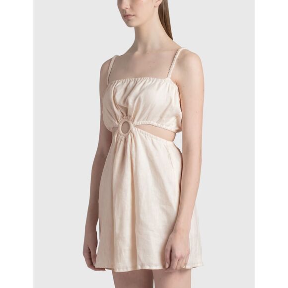 NWT Faithful The Brand Anthropologie Zuma Mini Dress 100% Linen Size 8 - Picture 3 of 12